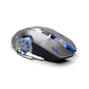 HXSJ M70GY 2400DPI 2.4G 6D Colorful Backlit Wireless Rechargeable Gaming Mouse for Anne Pro 2 Laptop Computer PC