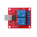 5pcs 2 Channel 5V HID Driverless USB Relay USB Control Switch Computer Control Switch PC Intelligent Control Relay Module