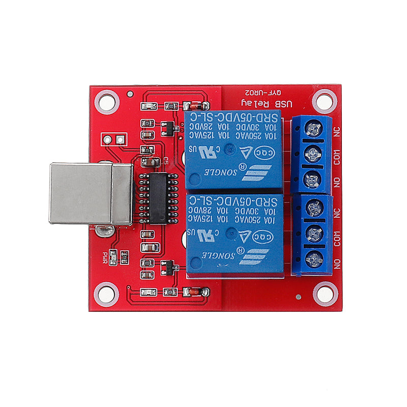 5pcs 2 Channel 5V HID Driverless USB Relay USB Control Switch Computer Control Switch PC Intelligent Control Relay Module