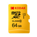 KODAK Micro SD Card TF Card U1 Class 10 SDXC SDHC Memory Card  32G 64G 128G for Video Mobile Storage