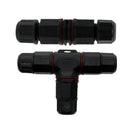 2Pin 3Pins T / Straight  Shape Waterproof Connector for Outdoor LED Lighting Product