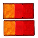 Pair 12V 8 LED Lights Tail Lamp Stop Indicator For Trailer 4WD 4X4 Camper Ute