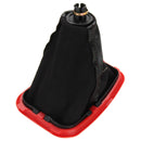 For Seat Leon 2000 2001 CarStyling Car 5 Speed 12mm Red Line Gear Stick Shift Knob with Leather Boot