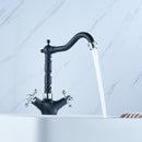 Brass Kitchen Sink Faucet Bathroom Basin Hot & Cold Water Mixer Tap Double Handle
