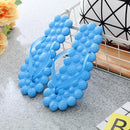 ELUNLA Women Candy Color Flat Sandals Summer Sandal Bathroom Beach Casual Massage Shoes Slippers