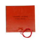 100-400mm 40-500W 110V Heated Bed Heater Pad Silicone Heating Mat