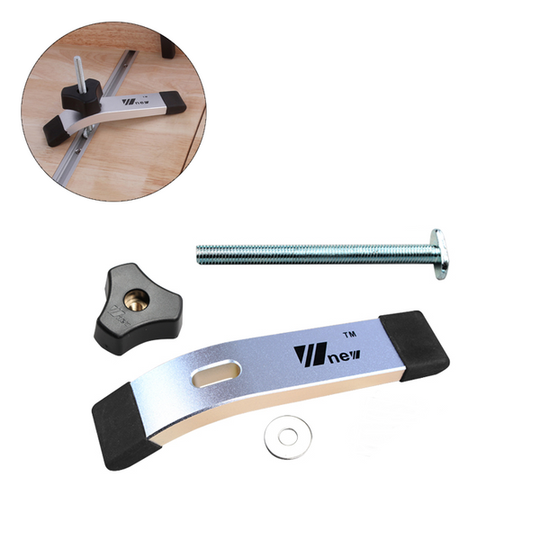Aluminum Alloy Quick Acting Hold Down Clamp T-Slot T-Track Clamp Set T Nut Screw Type Woodworking Tool
