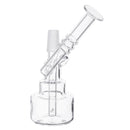 Transparent H ookah Clear Shisha Water Pipe Glass T obacco Dab Rigs For Dry Herb Waxes Oil