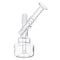 Transparent H ookah Clear Shisha Water Pipe Glass T obacco Dab Rigs For Dry Herb Waxes Oil