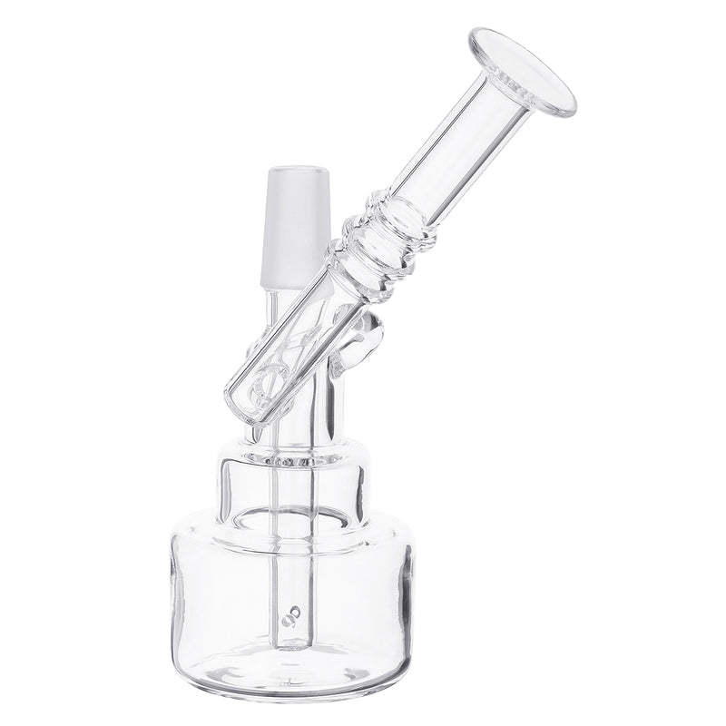 Transparent H ookah Clear Shisha Water Pipe Glass T obacco Dab Rigs For Dry Herb Waxes Oil