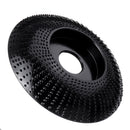 Drillpro Black 85x16/110x22mm Arc Wood Carving Disc Tungsten Carbide Shaping Disc Angle Grinding Wheel Sanding Carving Rotary Tool Abrasive Disc for Angle Grinder