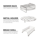 Fits for 5.3-6.8QT 9Pcs 9'' Non-stick Air Fryer Accessories Baking Cooking Pan