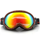 Electroplating Anti Fog Ski Goggles Fitted With Glasses Windproof Waterproof Climbing Goggles