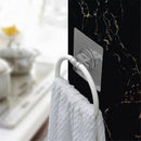 Adhesive Plastic Towel Holder Kitchen Roll Paper Organizer Storage Rack Hanger