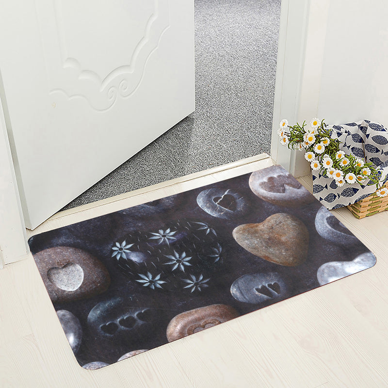 Cobblestone Stone Kitchen Doormats Non-slip Foyer Balcony Floor Mat