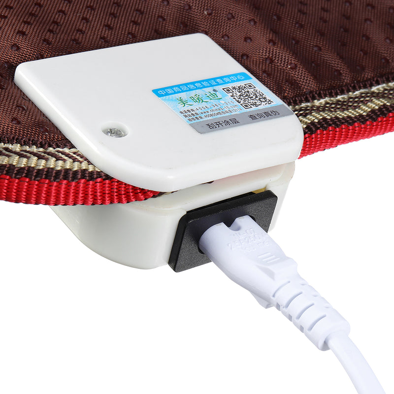 50x55CM New Home Office Heating Foot Mat Warmer Electric Heating Warm Feet Pad Carpet