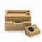 Natural Bamboo USB Charging Dock Stand Holder Bracket for Mobile Phone Smart Watch