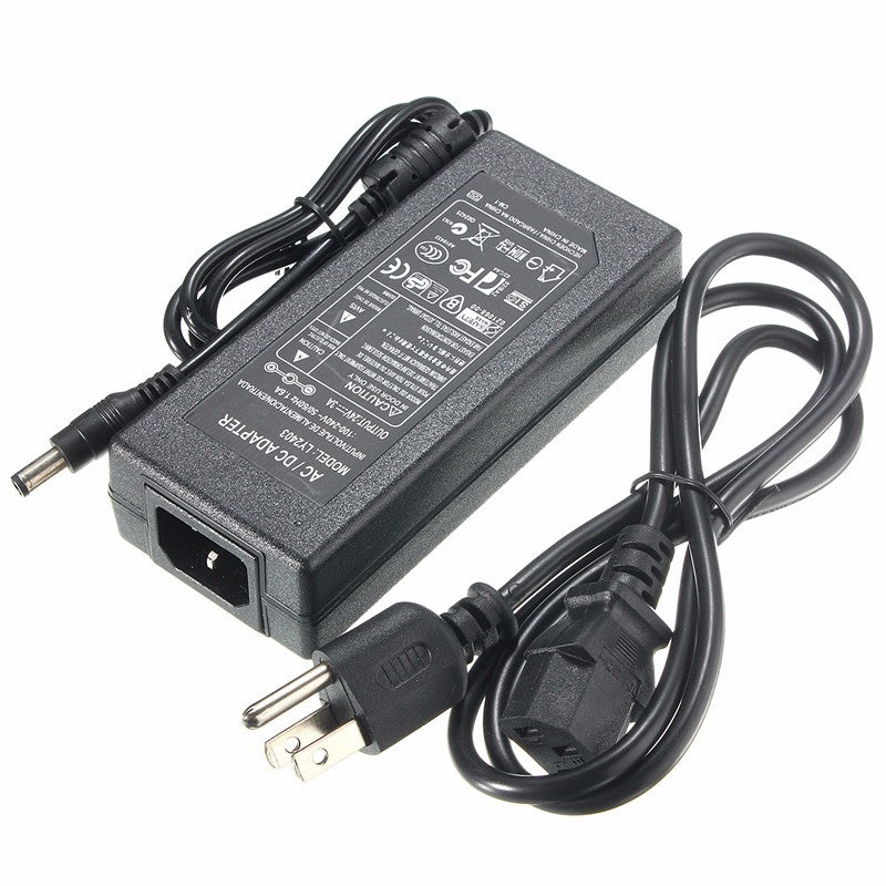 5.5mm x 2.5mm  AC 100-240V to DC 24V 3A Switching Power Supply Adapter Transformer