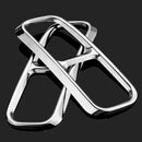 Exterior Rear Tail Tip Pipe End Exhaust Muffler Cover Trim Decoration Stainless Steel 2pcs For Audi Q7 4M 2016 2017 2018