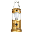 Solar Power LED USB Camping Lantern Light Tent Hiking Torch Rechargeable Lamp