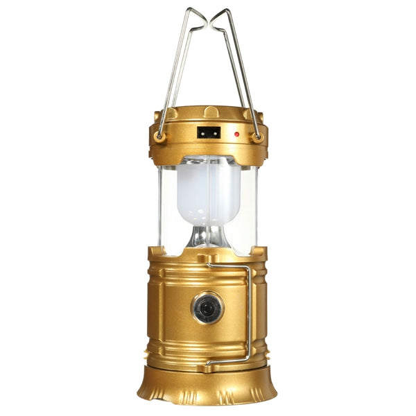 Solar Power LED USB Camping Lantern Light Tent Hiking Torch Rechargeable Lamp