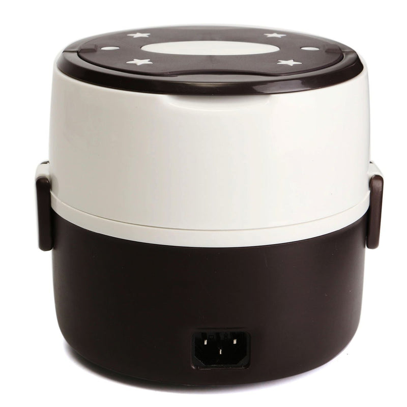 Electric 1.0L 200W Mini Portable Lunch Rice Cooker Home Dormitory Office Steamer Pot Heating Rice 2 Layer
