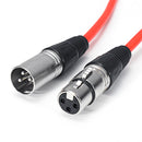 3inch XLR Pin Male to Female Mic Microphone Shielded Extension Audio Cable