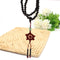 Trendy Black Sandalwood Buddhist Buddha Multilayer Beads Weaving Bracelet Necklace for Men