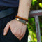 Vintage Leaf Pendant Leather Bracelet Wooden Beads Multi-layer Bracelets Ethnic Jewelry