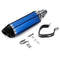 38-51mm Motorcycle Exhaust Carbon Stainless Muffler Pipe Double Air Outlet ATV