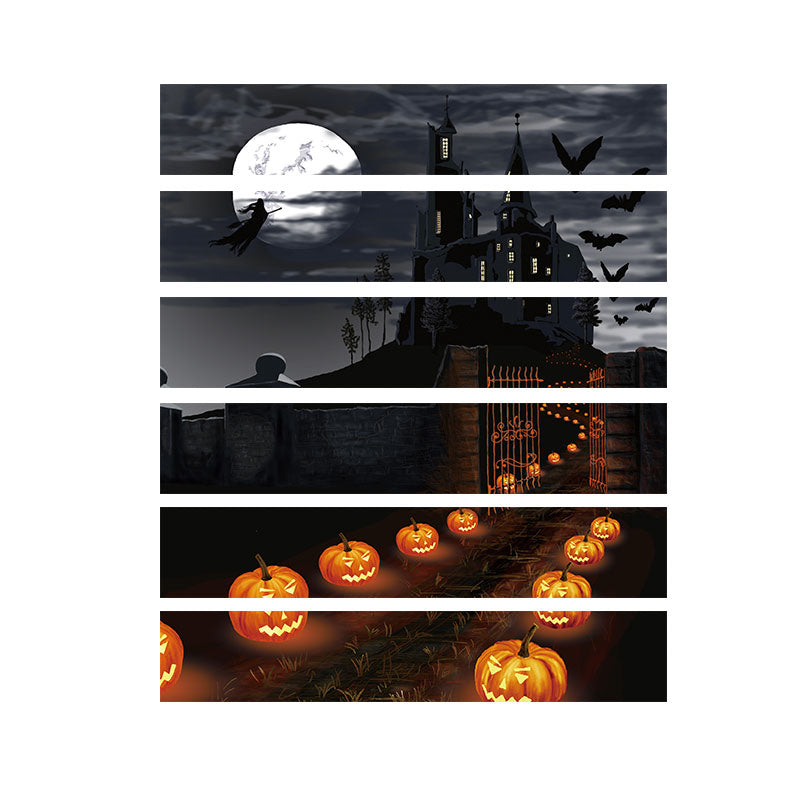 Miico LT002 Halloween Stair Sticker Cartoon Sticker Creative Stair Wall Sticker Room Decoraiotn