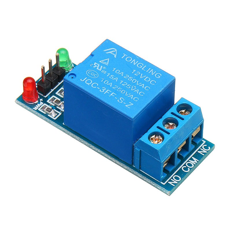 5pcs 1 Channel 12V Relay Module with Optocoupler Isolation Relay High Level Trigger For