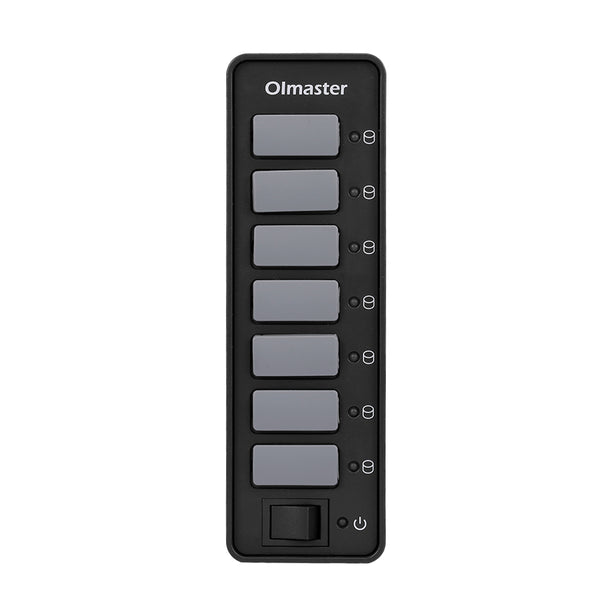 OImaster HB-8717U3 USB3.0 7 Ports Adapter 5Gbps with Dustproof Cap Switch Connector USB Hub for PC Laptop