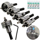 5pcs 16-30mm Hole Saw Cutter Drill Bit Set HSS Hole Saw Drill Sheet Metal Reamer with Wrench