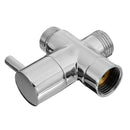 Brass 1/2" Bathroom Shower Faucet T Connector Ceramic Cartridge 3 Way Plating Diverter Toilet Bidet Shattaf Tap Valve