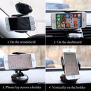 Free Rotation Mouse Shape Sucker Car Dashboard Holder Mount Stand For Less Than 6.5-inch Smartphone