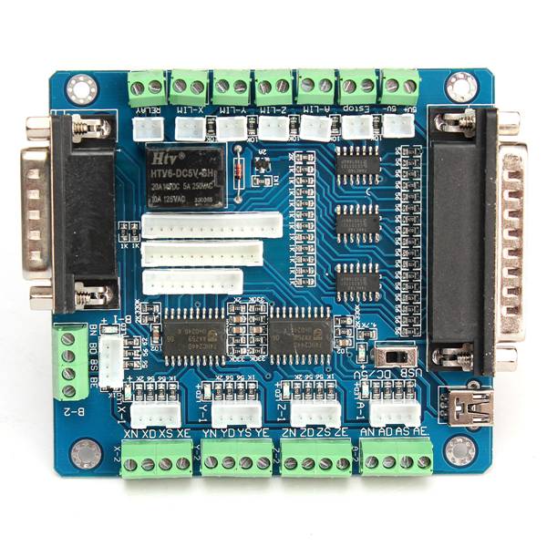 MACH3 5-Axis Stepper Motor Control Board CNC Interface Driver Board