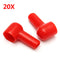 20Pcs Red Soft Plastic Battery Terminal Boots Insulating Protector Covers