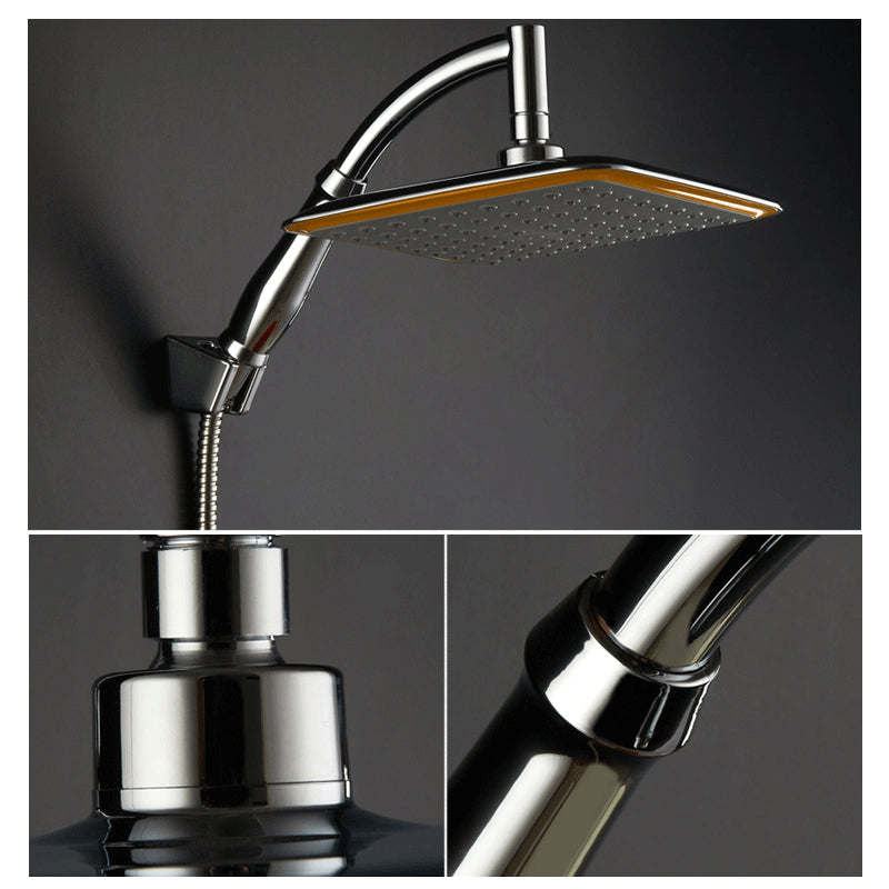 8 Inch Rainfall Shower Head Bathroom Square Shower Head Pressurized Shower Spray