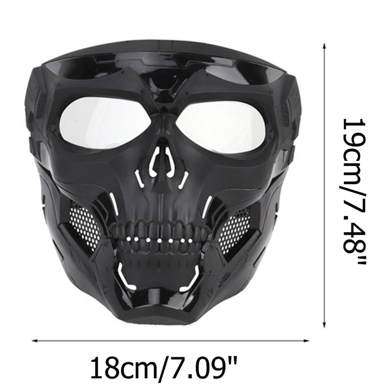 WOSPORT Skull Airsoft Paintball Mask Full Face Tactical Mask For Halloween