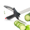 XYJ Multi-Function Scissors Cutter 2 in 1 Cutting Board Utility Cutter Stainless Steel Outdoor Smart Vegetable Cooking Scissors