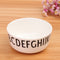 White Alphabet Bowl Kids Baby Toddler Feeding Anti-drop Dinner Snacks Safe Kids Bowl
