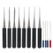 10 Pcs Lock Padlock Picking Kit Tools Unlocking Set 10 Unlock Tool +1 Transparent Lock Lock Picks Set