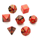 7pc/Set TRPG Games Gaming Dices D4-D20 Multi-sided Dices 6Color