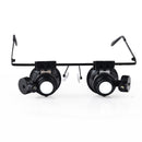 BIJIA 65008 20x LED Double Eye Magnifier Jewelry Watch Repair Tactical Hunting Riflescopes
