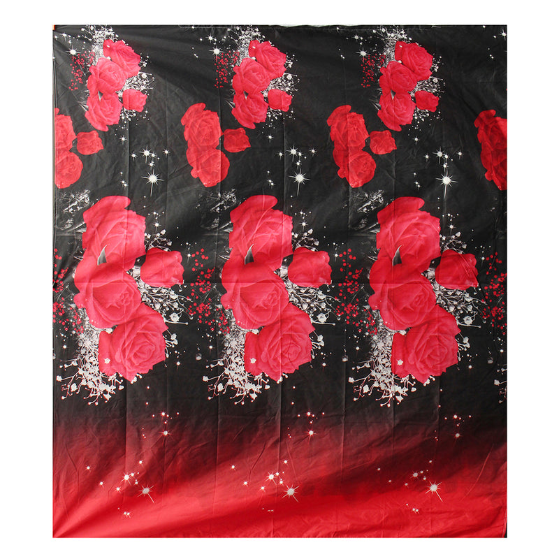 3D Printed Bedding Sets Bedclothes Red Rose Bed Sheet Cover With 2 Pillowcases