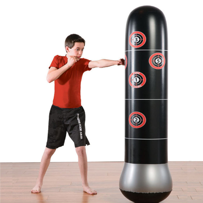 1.5m Adult Children Inflatable Boxing Punching Bag Column Tumbler Sandbag Fitness Exercise Tools