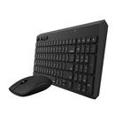 Rapoo 8050T 2.4GHz Wireless 108 Keys Keyboard and 1300dpi Mouse Combo Set with USB Receiver for Windows10 / 8 / 7 / Vista / XP