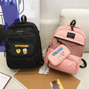 2Pcs/set 27L Outdoor Travel Oxford Backpack Rucksack School Shoulder Bag Handbag+ Pencil Pack