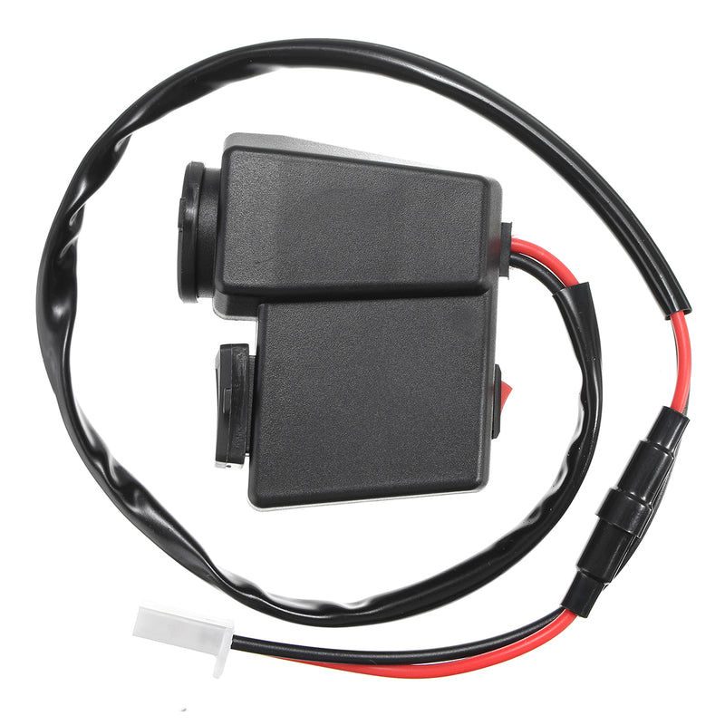 3 In 1 Motorcycle Ignitor Waterproof Dual USB Socket Voltmeter